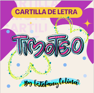 Cartilla de letra Timoteo